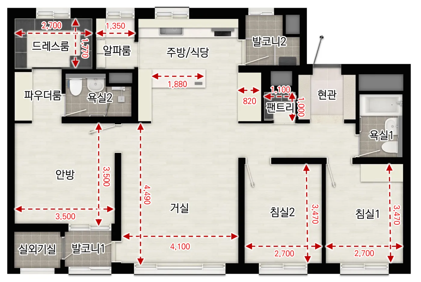 74A 평면도